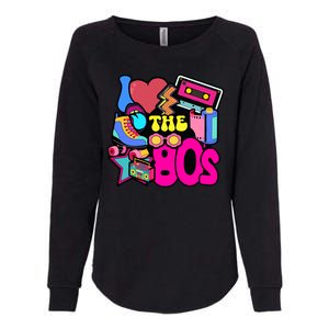 I Love The 80s Retro Cool Womens California Wash Sweatshirt