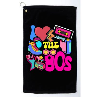 I Love The 80s Retro Cool Golf Towel