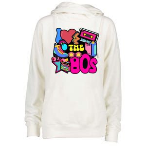 I Love The 80s Retro Cool Womens Funnel Neck Pullover Hood