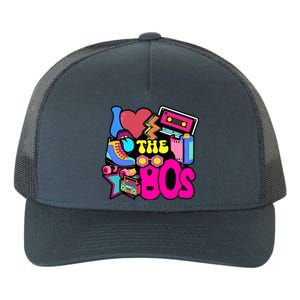 I Love The 80s Retro Cool Yupoong Adult 5-Panel Trucker Hat