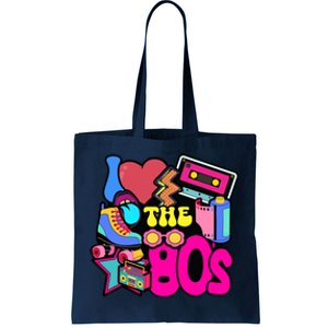 I Love The 80s Retro Cool Tote Bag