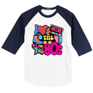 I Love The 80s Retro Cool Baseball Sleeve Shirt