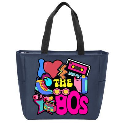 I Love The 80s Retro Cool Zip Tote Bag