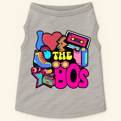 I Love The 80s Retro Cool Doggie Tank