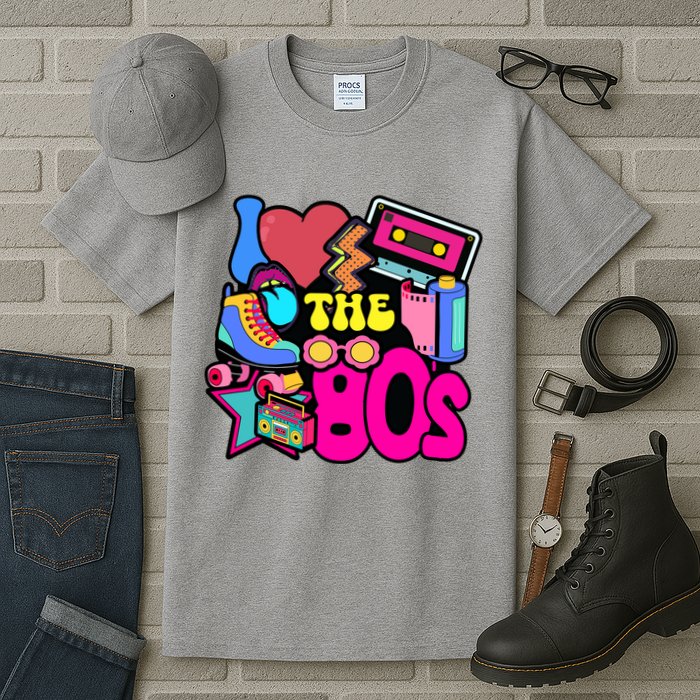 I Love The 80s Retro Cool Tall T-Shirt