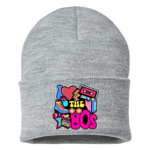 I Love The 80s Retro Cool Sustainable Knit Beanie