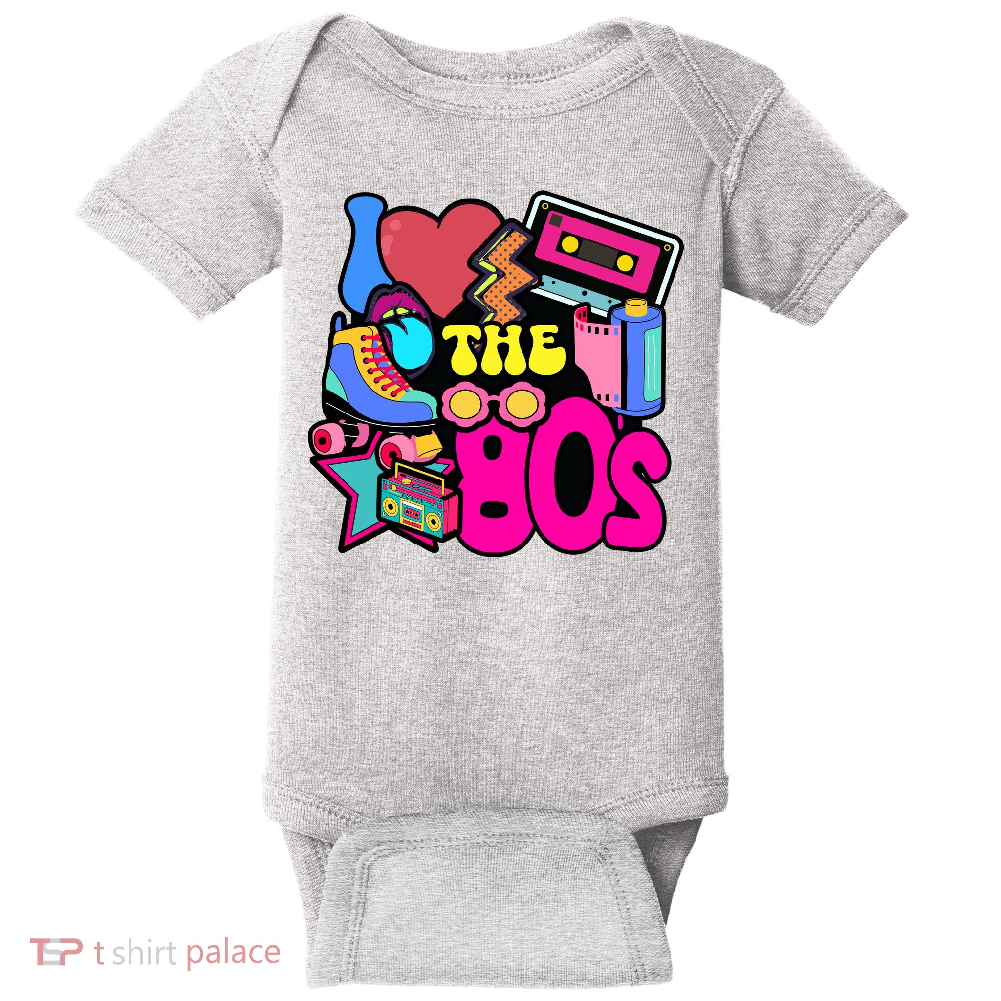 I Love The 80s Retro Cool Baby Bodysuit