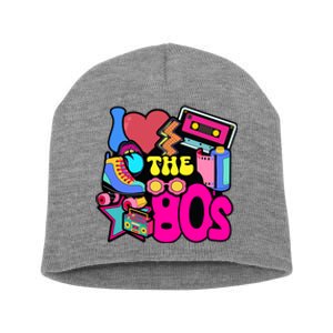 I Love The 80s Retro Cool Short Acrylic Beanie