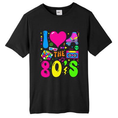 I Love The 80S Party 1980s Themed Costume 80s Theme Outfit Tall Fusion ChromaSoft Performance T-Shirt