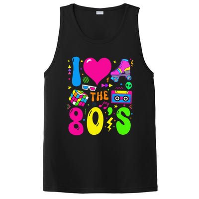 I Love The 80S Party 1980s Themed Costume 80s Theme Outfit PosiCharge Competitor Tank