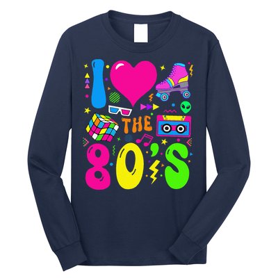 I Love The 80S Party 1980s Themed Costume 80s Theme Outfit Long Sleeve Shirt