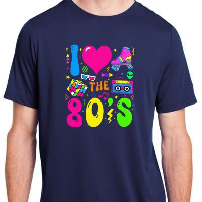 I Love The 80S Party 1980s Themed Costume 80s Theme Outfit Adult ChromaSoft Performance T-Shirt