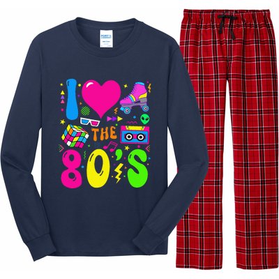 I Love The 80S Party 1980s Themed Costume 80s Theme Outfit Long Sleeve Pajama Set