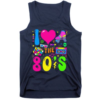 I Love The 80S Party 1980s Themed Costume 80s Theme Outfit Tank Top