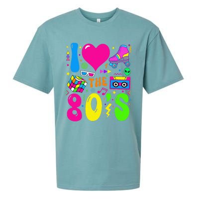 I Love The 80S Party 1980s Themed Costume 80s Theme Outfit Sueded Cloud Jersey T-Shirt