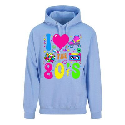 I Love The 80S Party 1980s Themed Costume 80s Theme Outfit Unisex Surf Hoodie