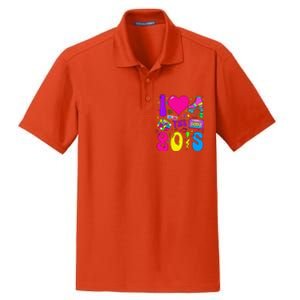 I Love The 80S Party 1980s Themed Costume 80s Theme Outfit Dry Zone Grid Polo