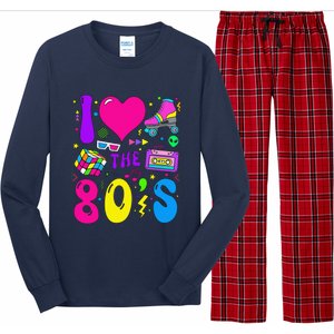 I Love The 80S Party 1980s Themed Costume 80s Theme Outfit Long Sleeve Pajama Set