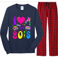 I Love The 80S Party 1980s Themed Costume 80s Theme Outfit Long Sleeve Pajama Set