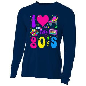 I Love The 80S Party 1980s Themed Costume 80s Theme Outfit Cooling Performance Long Sleeve Crew