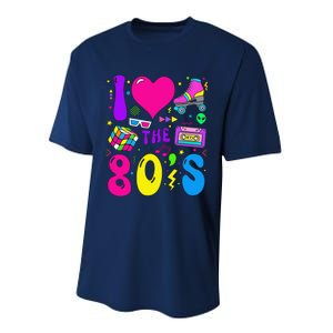 I Love The 80S Party 1980s Themed Costume 80s Theme Outfit Performance Sprint T-Shirt