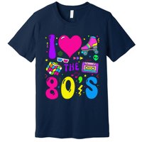 I Love The 80S Party 1980s Themed Costume 80s Theme Outfit Premium T-Shirt