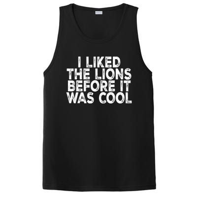 I Liked The Lions Before It Was Cool Funny Saying PosiCharge Competitor Tank