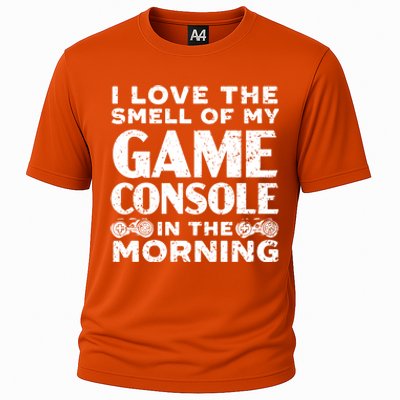 I Love The Smell Of My Game Console In The Morning Funny Gift Cooling Performance Crew T-Shirt