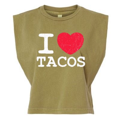 I Love Tacos Garment-Dyed Women's Muscle Tee