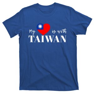 I Love Taiwan Flag Taiwanese Pride I Stand With Taiwan Heart Cute Gift T-Shirt