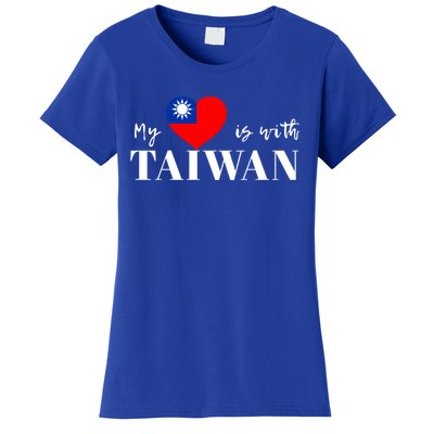 I Love Taiwan Flag Taiwanese Pride I Stand With Taiwan Heart Cute Gift Women's T-Shirt