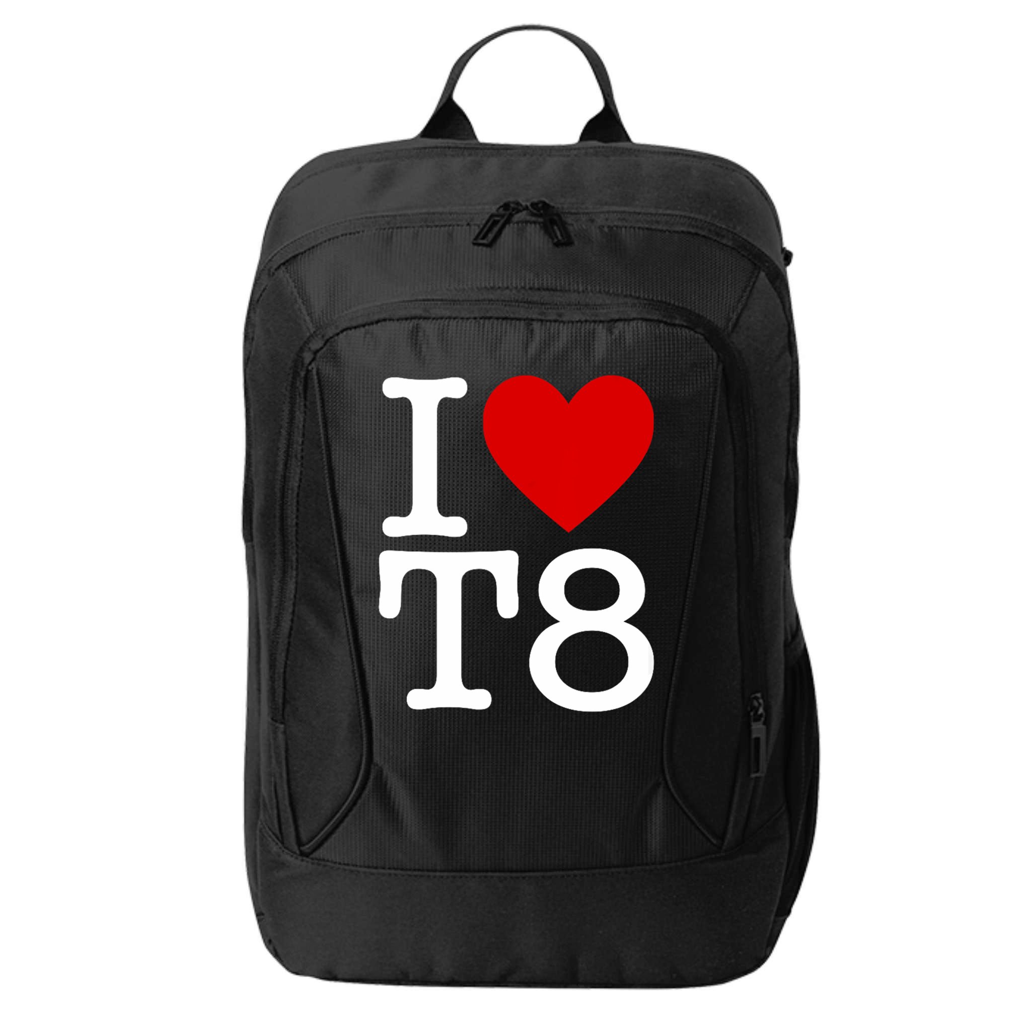I Love T8 I Heart T8 I Love Heart T8 City Backpack
