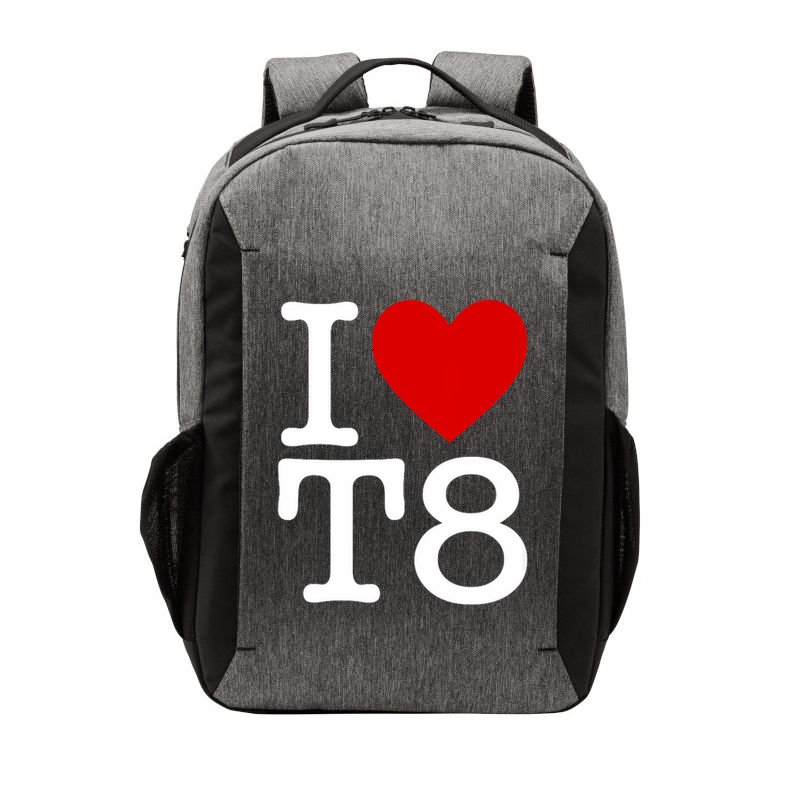 I Love T8 I Heart T8 I Love Heart T8 Vector Backpack
