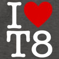 I Love T8 I Heart T8 I Love Heart T8 Vector Backpack