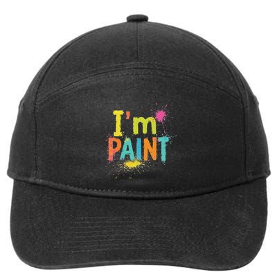 I Love To Finger Paint IM Paint Funny Couples 7-Panel Snapback Hat