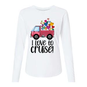 I Love To Cruise Valentines Day Honeymoon Couples Matching Great Gift Womens Cotton Relaxed Long Sleeve T-Shirt