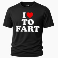 I Love To Fart  Heart Farting  Cooling Performance Crew T-Shirt