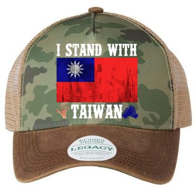 I Love Taiwan Flag Taiwanese Pride I Stand With Taiwan Quote Gift Legacy Tie Dye Trucker Hat