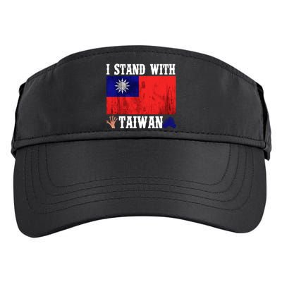 I Love Taiwan Flag Taiwanese Pride I Stand With Taiwan Quote Gift Adult Drive Performance Visor