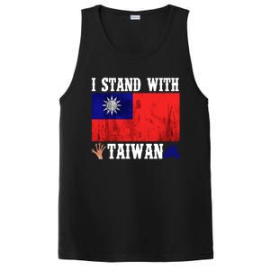 I Love Taiwan Flag Taiwanese Pride I Stand With Taiwan Quote Gift PosiCharge Competitor Tank