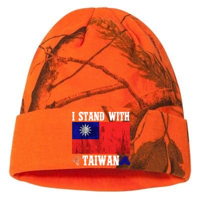 I Love Taiwan Flag Taiwanese Pride I Stand With Taiwan Quote Gift Kati Licensed 12" Camo Beanie