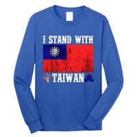 I Love Taiwan Flag Taiwanese Pride I Stand With Taiwan Quote Gift Long Sleeve Shirt