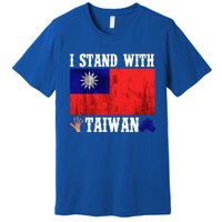 I Love Taiwan Flag Taiwanese Pride I Stand With Taiwan Quote Gift Premium T-Shirt