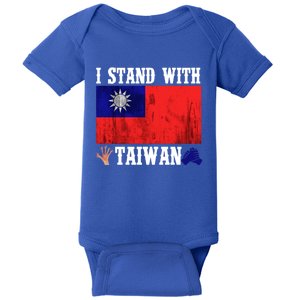 I Love Taiwan Flag Taiwanese Pride I Stand With Taiwan Quote Gift Baby Bodysuit