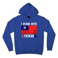 I Love Taiwan Flag Taiwanese Pride I Stand With Taiwan Quote Gift Tall Hoodie