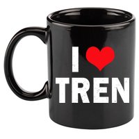 I Love Tren Bodybuilder I Heart Tren Funny 11oz C Handle Ceramic Mug
