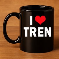 I Love Tren Bodybuilder I Heart Tren Funny 11oz C Handle Ceramic Mug