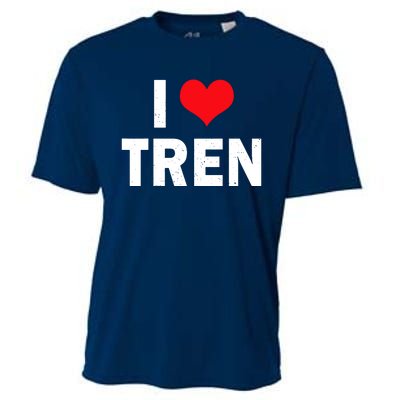 I Love Tren Bodybuilder I Heart Tren Funny Cooling Performance Crew T-Shirt