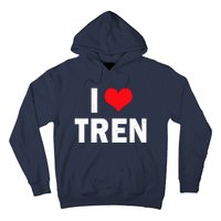 I Love Tren Bodybuilder I Heart Tren Funny Hoodie