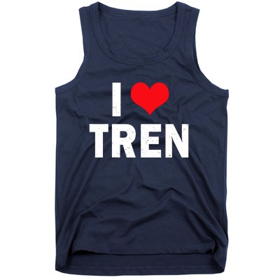 I Love Tren Bodybuilder I Heart Tren Funny Tank Top